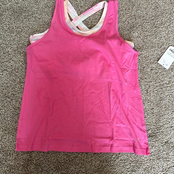 XERSION GIRLS PINK 2 PIECE TANK TOP SIZE XLG (16) #K85 - Picture 2 of 2
